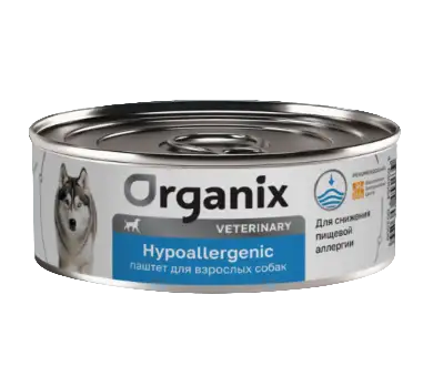 Купить organix vet hypoallergenic консервы для взрослых собак при пищевой аллергии