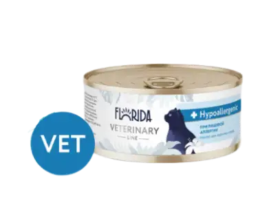 Купить florida vet hypoallergenic, консервы для взрослых кошек при пищевой аллергии