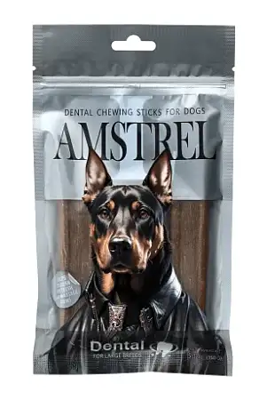 Купить amstrel dental жевательное лакомство для собак крупных пород