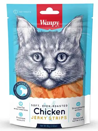 Купить wanpy cat Лакомство для кошек «мягкая вяленая соломка» из курицы