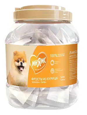 Мнямс лакомство для собак и щенков "Фросты" из курицы