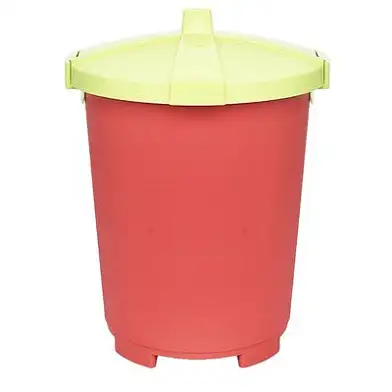 Tappi Эджайл контейнер пластиковый маленький для корма для собак и кошек, красный