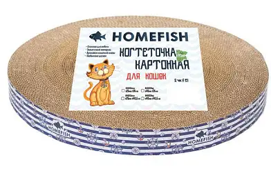 Homefish когтеточка для кошек гофрокартон с пропиткой кошачьей мятой